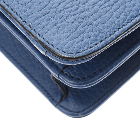 Gucci Interlocking Chain Shoulder Bag Blue - Picture 6 of 12